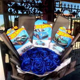 Ramo hot wheels azul