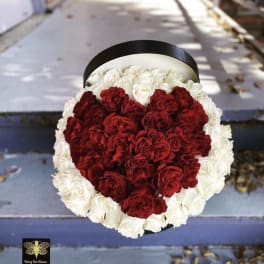 Rose Heart Box - Reseda Florist