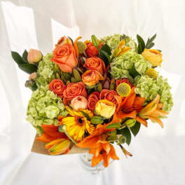 MIXED ORANGE FLOWERS