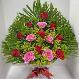 arrangement of 14 roses for any occasion