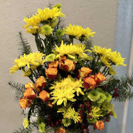 Golden Sunshine Floral Arrangement
