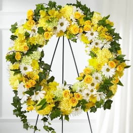 Golden Remembrance Wreath
