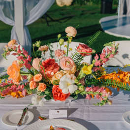 Coral Sunset Centerpiece