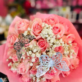 Pink Rose Bouquet
