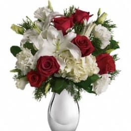 Teleflora’s Silver Noel Bouquet