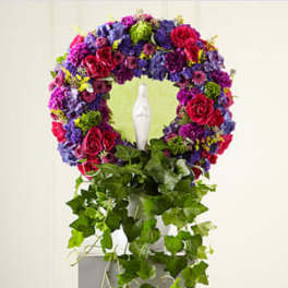 The FTD® Faith & Understanding™ Wreath (DL)