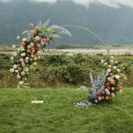 Flame & Blossom Arch