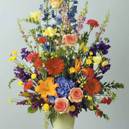 Luminous Sentiment Stylized Vase Arrangement