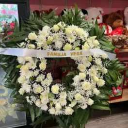 White Sympathy Wreath