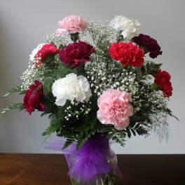Dozen Mixed Carnations