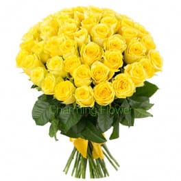 Send some sunshine! Two dozen long roses. In vase