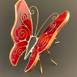 #A043 - Red Resting Butterfly