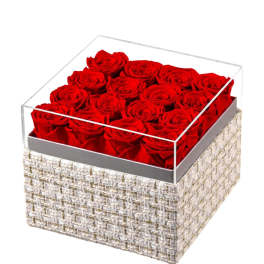 preserved Red roses luxury box