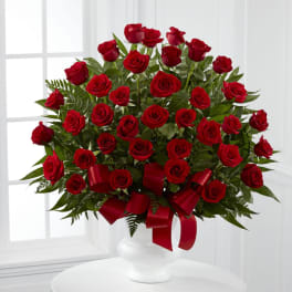 4 Dozen Red Rose Arrangement