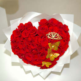 Luxury heart bouquet