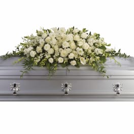 Purity and Peace Casket Spray by Teleflora