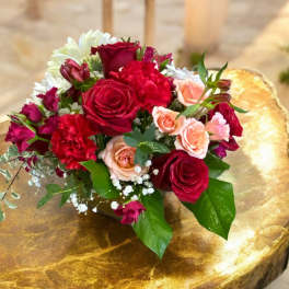 Red and White Centerpiece