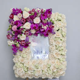 Lavender and White Frame