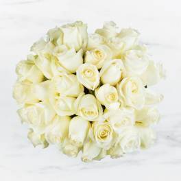 Two Dozen White Roses by BloomNation™