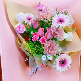 Pink garden bouquet