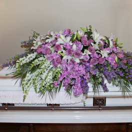 Lavender Rose Casket