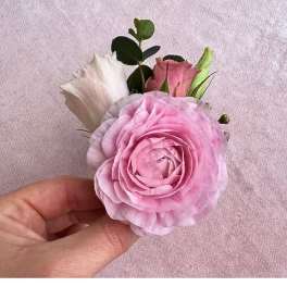 Pink Boutonniere