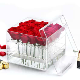 Luxury acrylic rose box