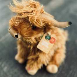 Plush Brown Highland Cow