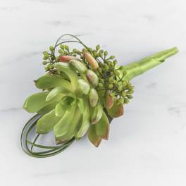 Succulent Boutonnière by BloomNation™