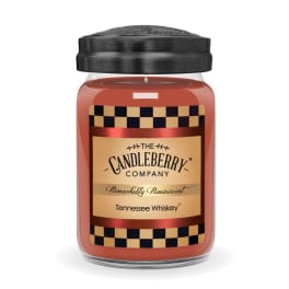Jar candle labeled Tennessee Whiskey
