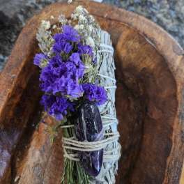 Floral Sage Amethyst Crystal Cleansing Bundle
