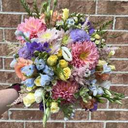 Spring Garden Bridal Bouquet by Chasing Petals