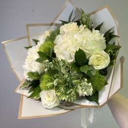 Ivory Elegance Handtied by Chasing Petals