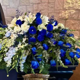Blanket of Memories Casket Spray