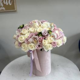 Mixed Pastel Box Arrangement