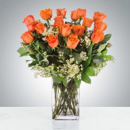 Long Stem Coral Roses by BloomNation™