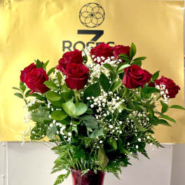 A classic rose arrangement