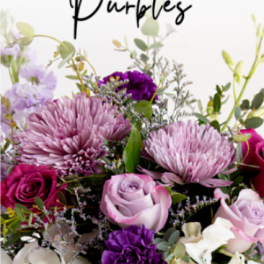 Designers Choice Purple Tones - Vase Bouquet