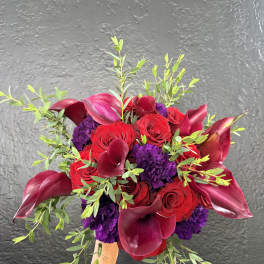 Deep Color Bridal Bouquet