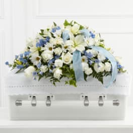The FTD Tender Treasure Casket Spray