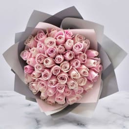 Pink dream rose bouquet