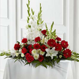 The FTD Crimson & White Arrangement