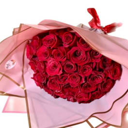 All My Love – 36 Roses Bouquet Pink