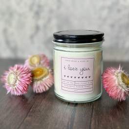I Love You Candle