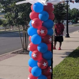 Star Burst Balloon Column