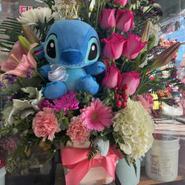 Stitch roses