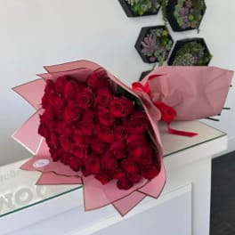 50 Red Roses Bouquet