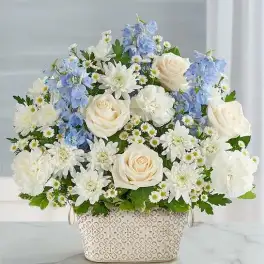 Loving Remembrance Blue and White