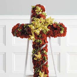 Red and Green Standing Cross