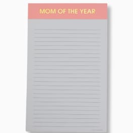 Mom of the Year Lined Notepad